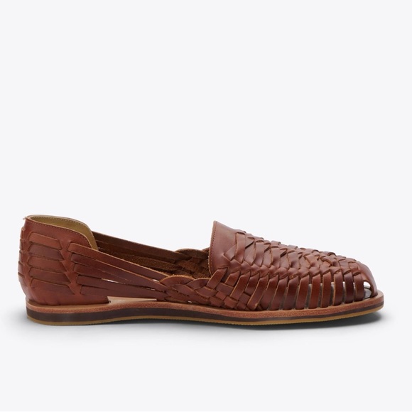 Nisolo Men's Huarache Sandal, Brandy, M12 - Picture 4 of 8